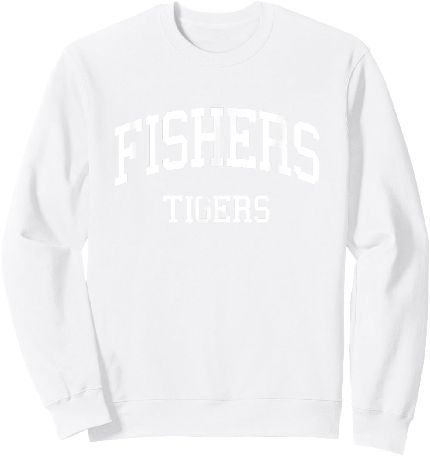 Fishers High School HS Fishers in Retro Sports Sweatshirt - Sweatshirt | White