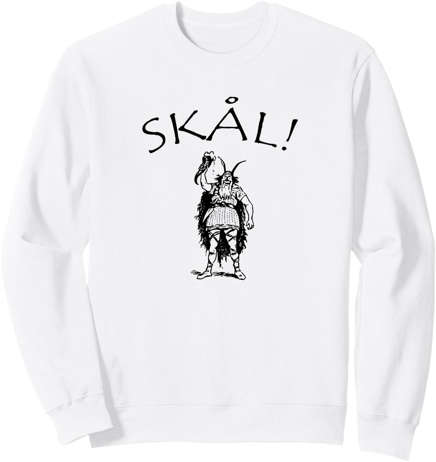 SKAL! Scandinavian Cheers Nordic Norway Sweden Denmark Norse Sweatshirt - Sweatshirt | White