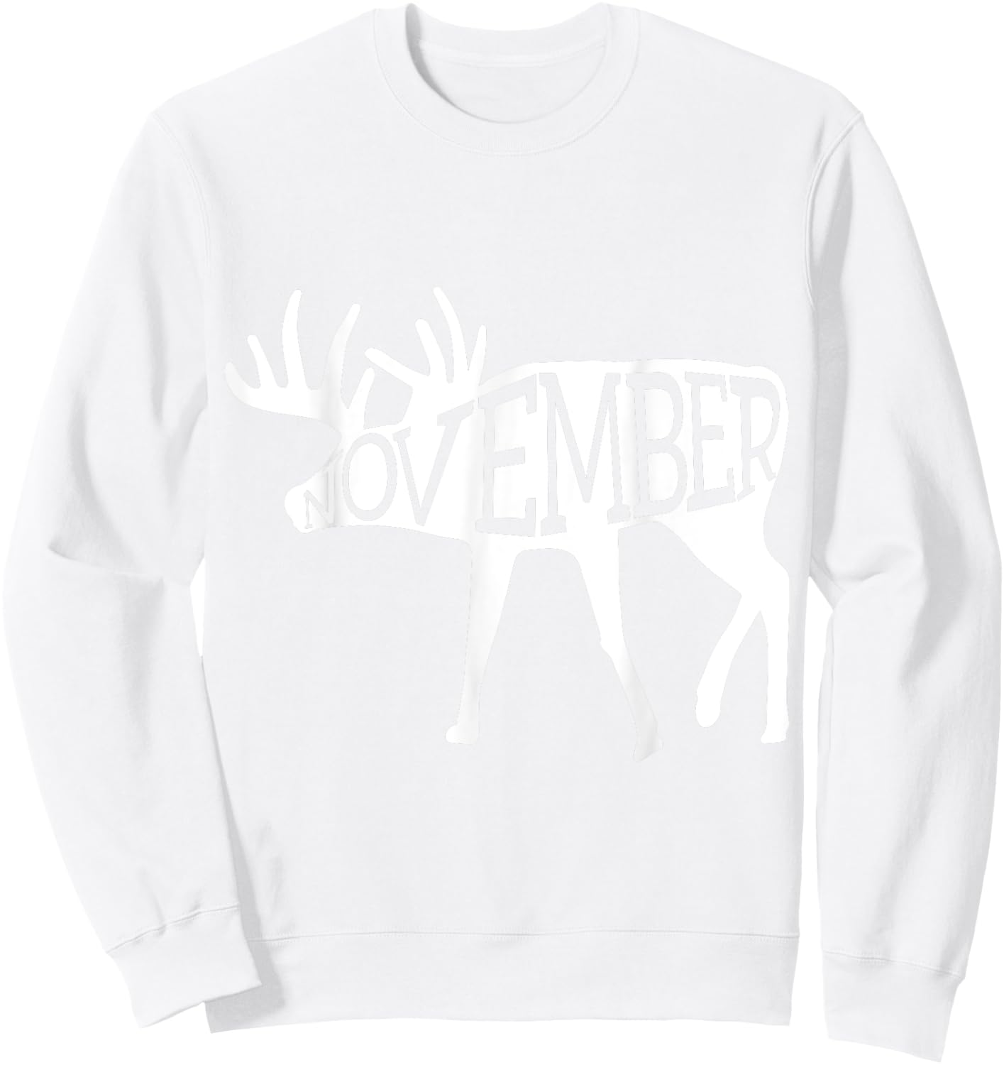 November Whitetail Sweatshirt - Sweatshirt | White