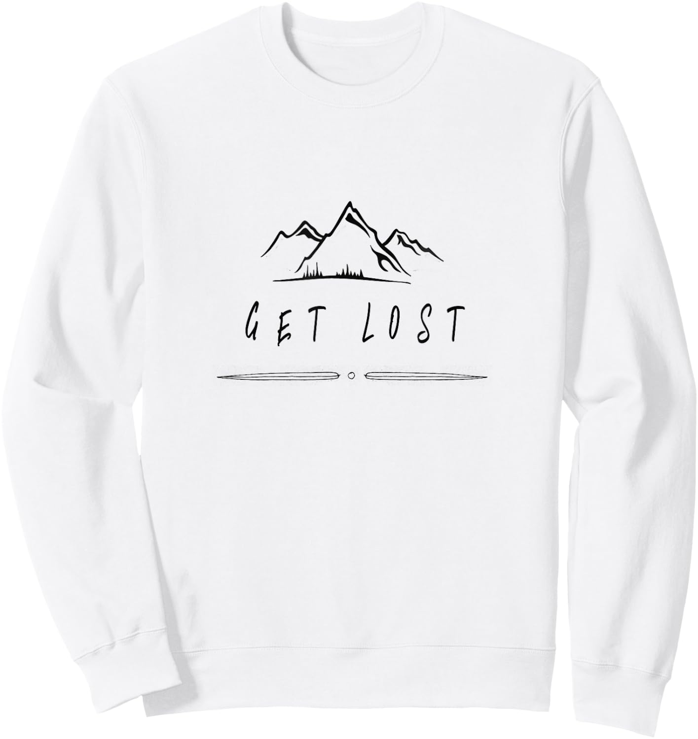 Get Lost Camping Sweatshirt - Sweatshirt | White