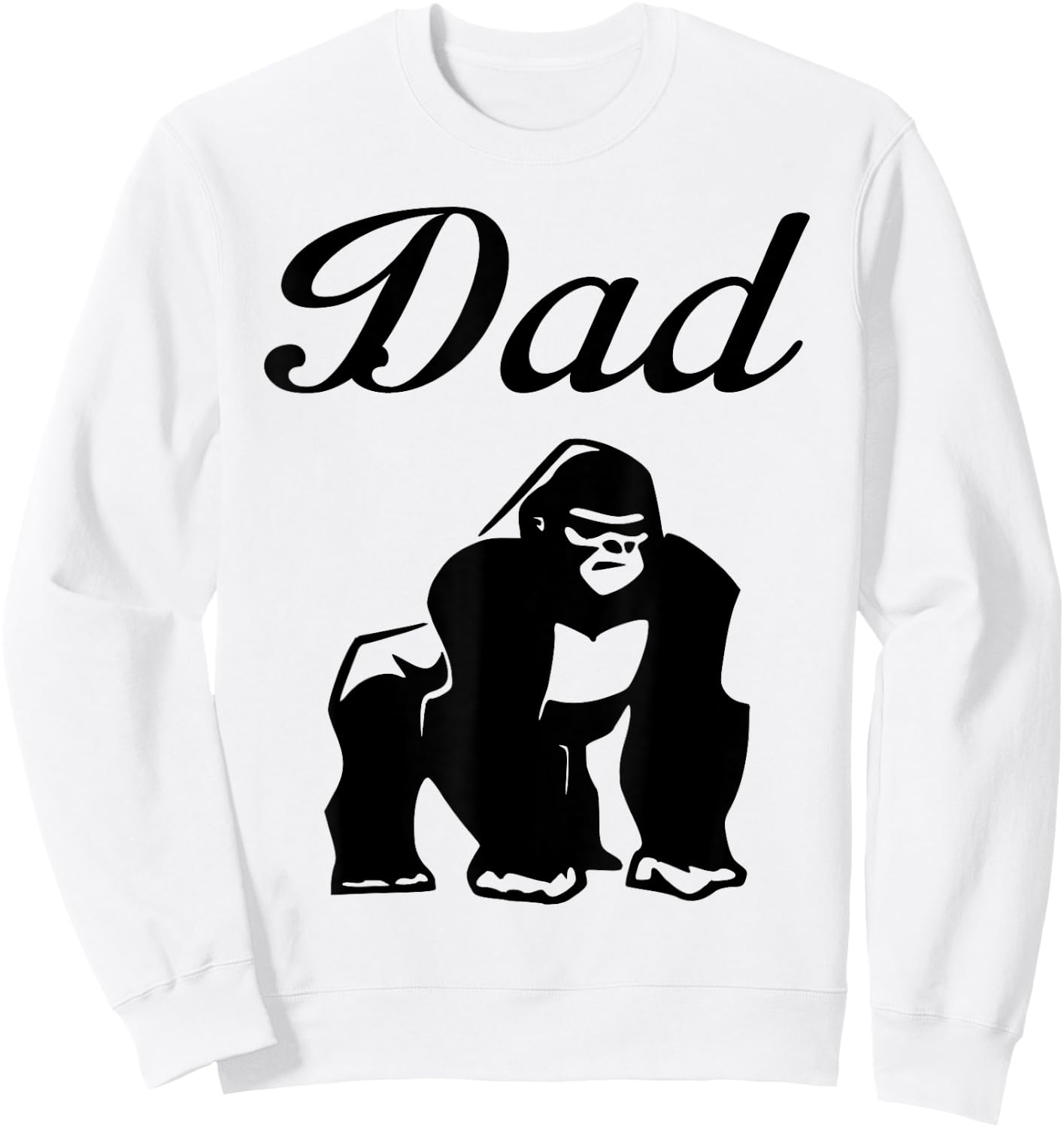 Gorilla Proud Dad Sweatshirt - Sweatshirt | White
