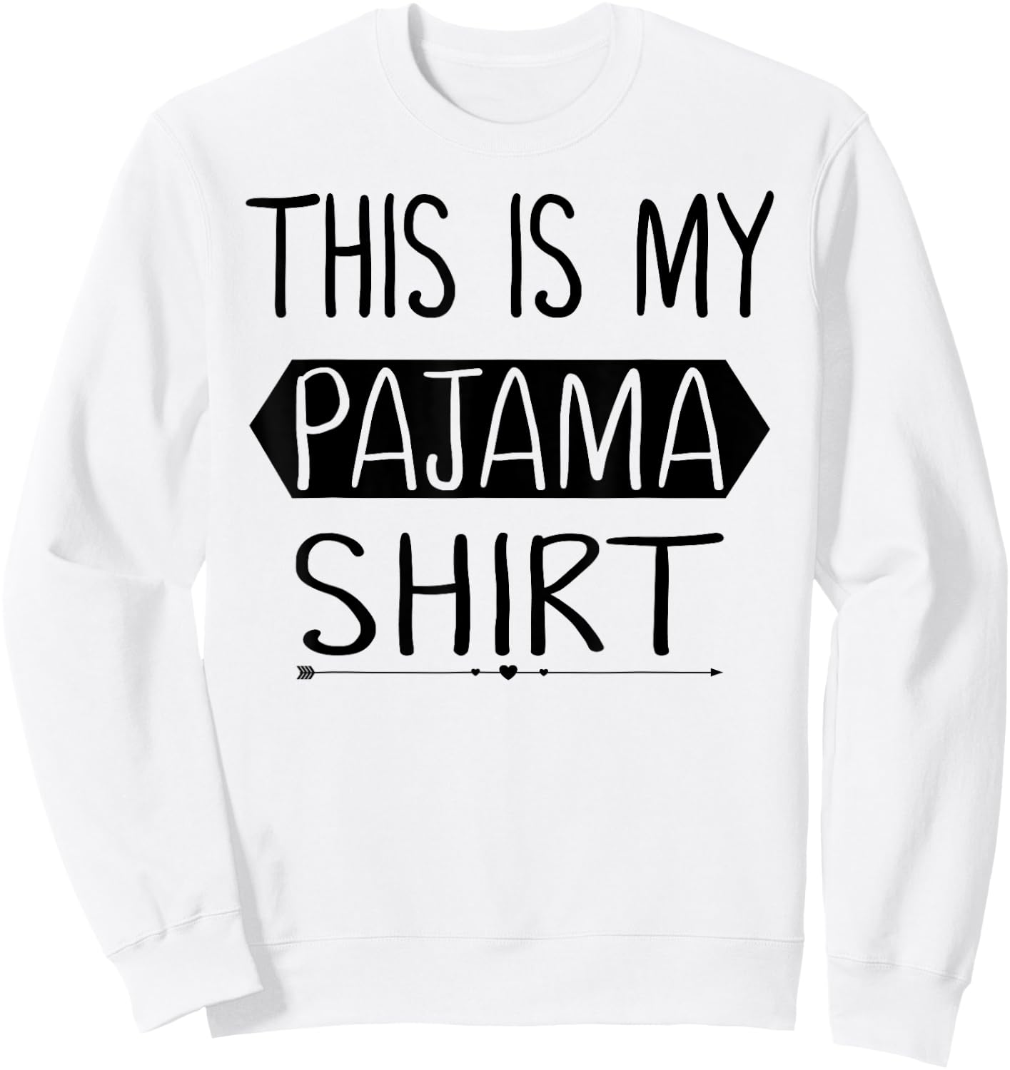 Kids Pajamas Shirt Funny Pajamas PJ Top Teen Girls Boys Sweatshirt - Sweatshirt | White