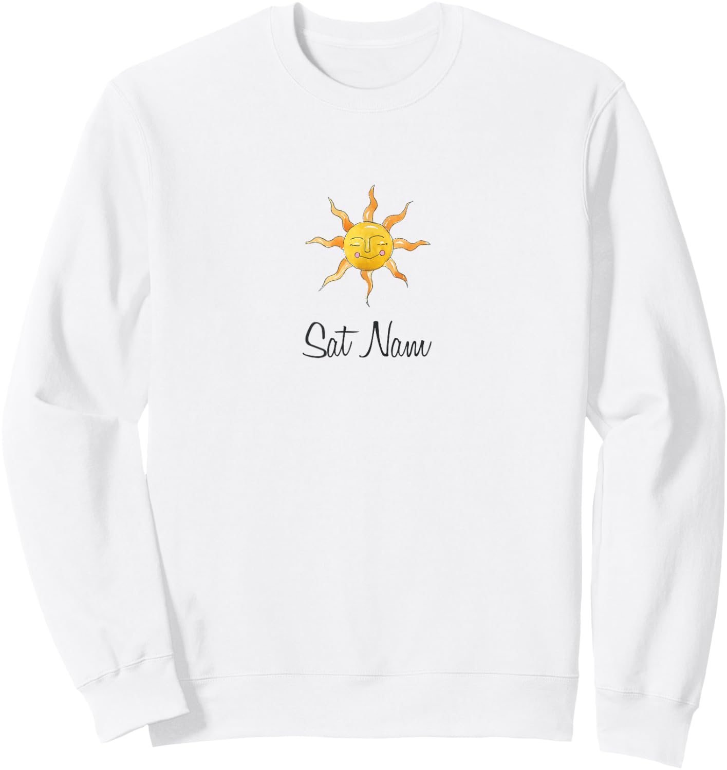 Cute Sat Nam Mantra Kundalini Yoga Lover Gift Sweatshirt - Sweatshirt | White