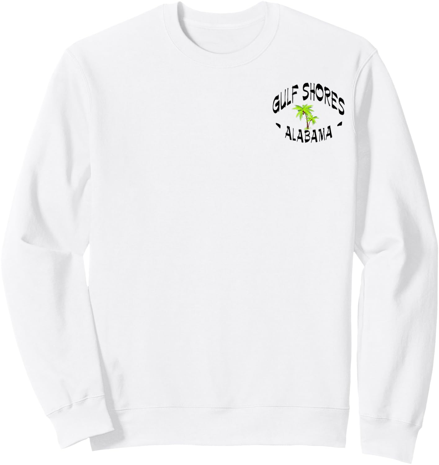 2 Sided Gulf Shores Alabama Tropical Vacation Paradise Gift Sweatshirt - Sweatshirt | White