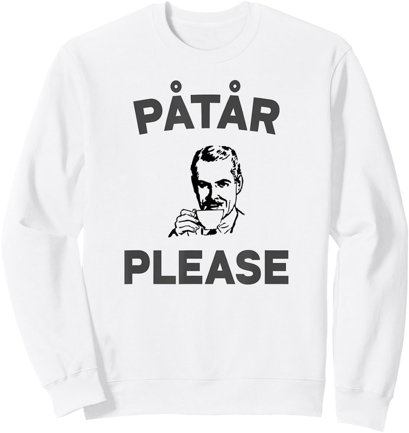 Påtar Please - Fika Sweatshirt - Sweatshirt | White