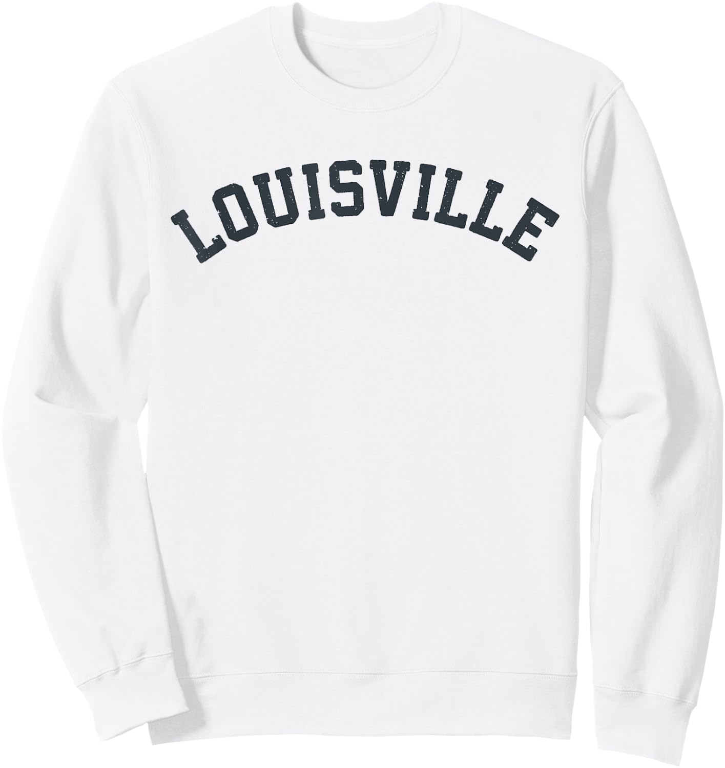 Vintage Louisville T Shirt Old Retro Louisville Sports Gift Sweatshirt - Sweatshirt | White