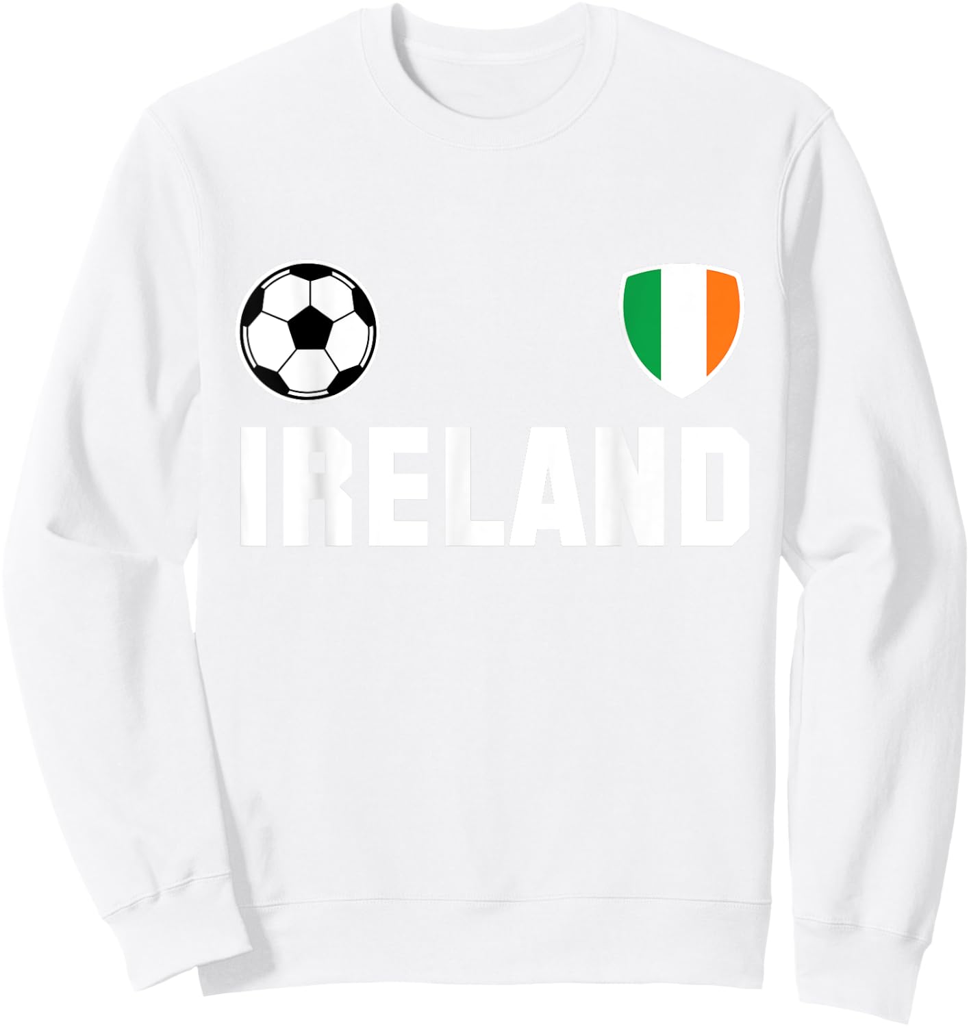 Ireland Soccer 2017, Football Sweatshirt - Sweatshirt | White