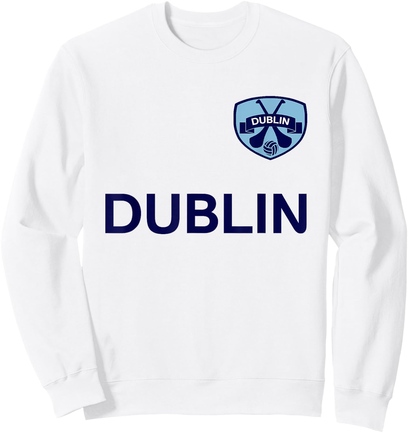 Ireland - County Dublin Football and Hurling Sweatshirt - Sweatshirt | White
