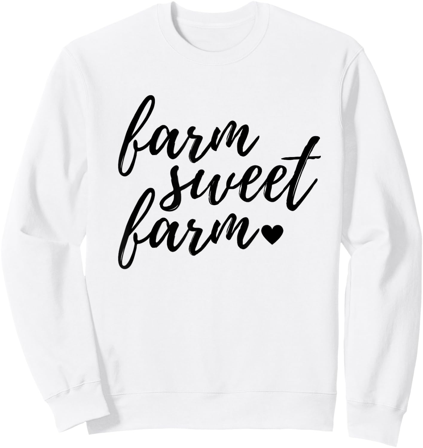 Women's Farm Sweet Farm Farmer Girl Shirt Sweatshirt - Sweatshirt | White
