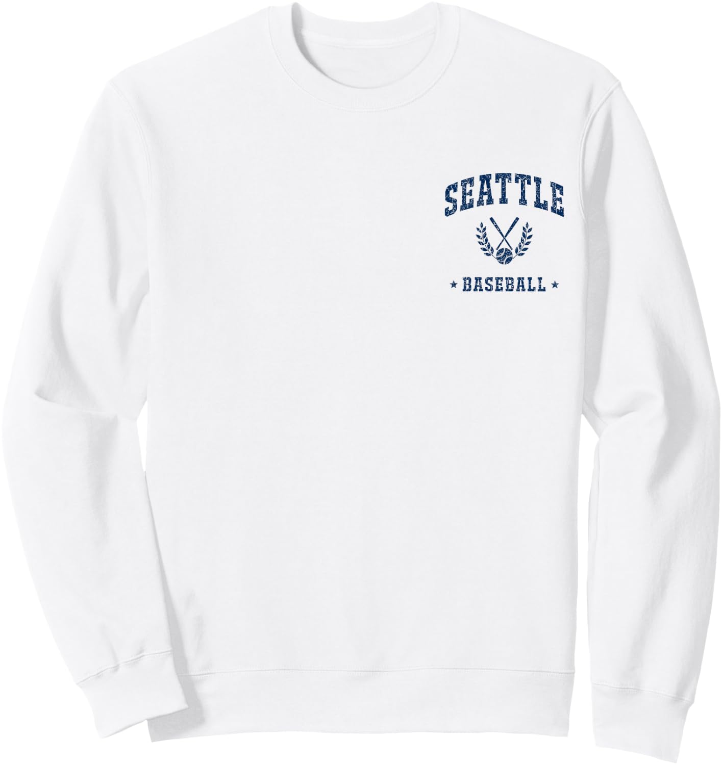 Seattle Baseball Vintage Gameday Retro Baseball Lover Sweatshirt - Sweatshirt | White