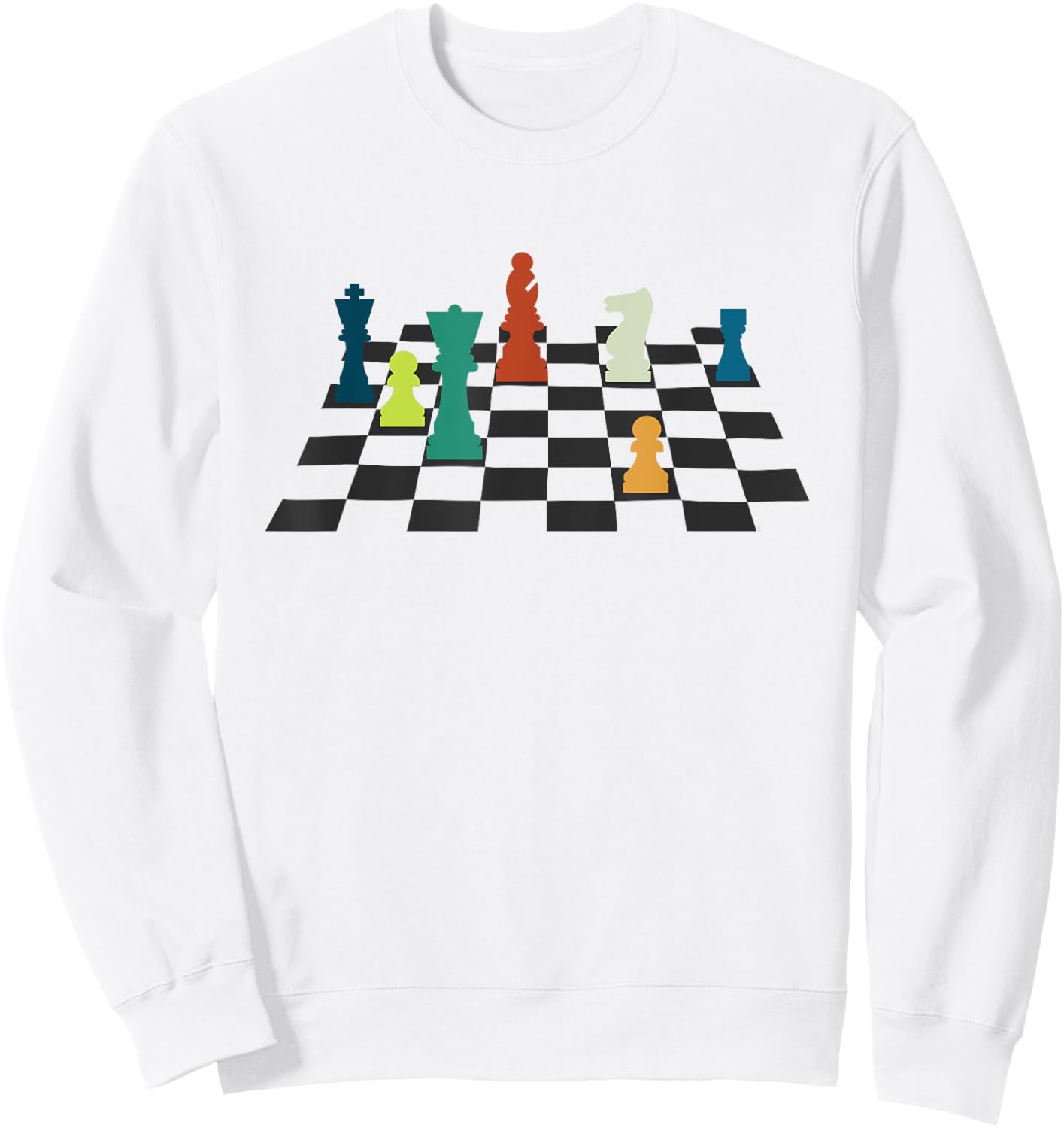 Checkmate Chess Grandmaster Knight Rook King Chess Player Sweatshirt - Sweatshirt | White