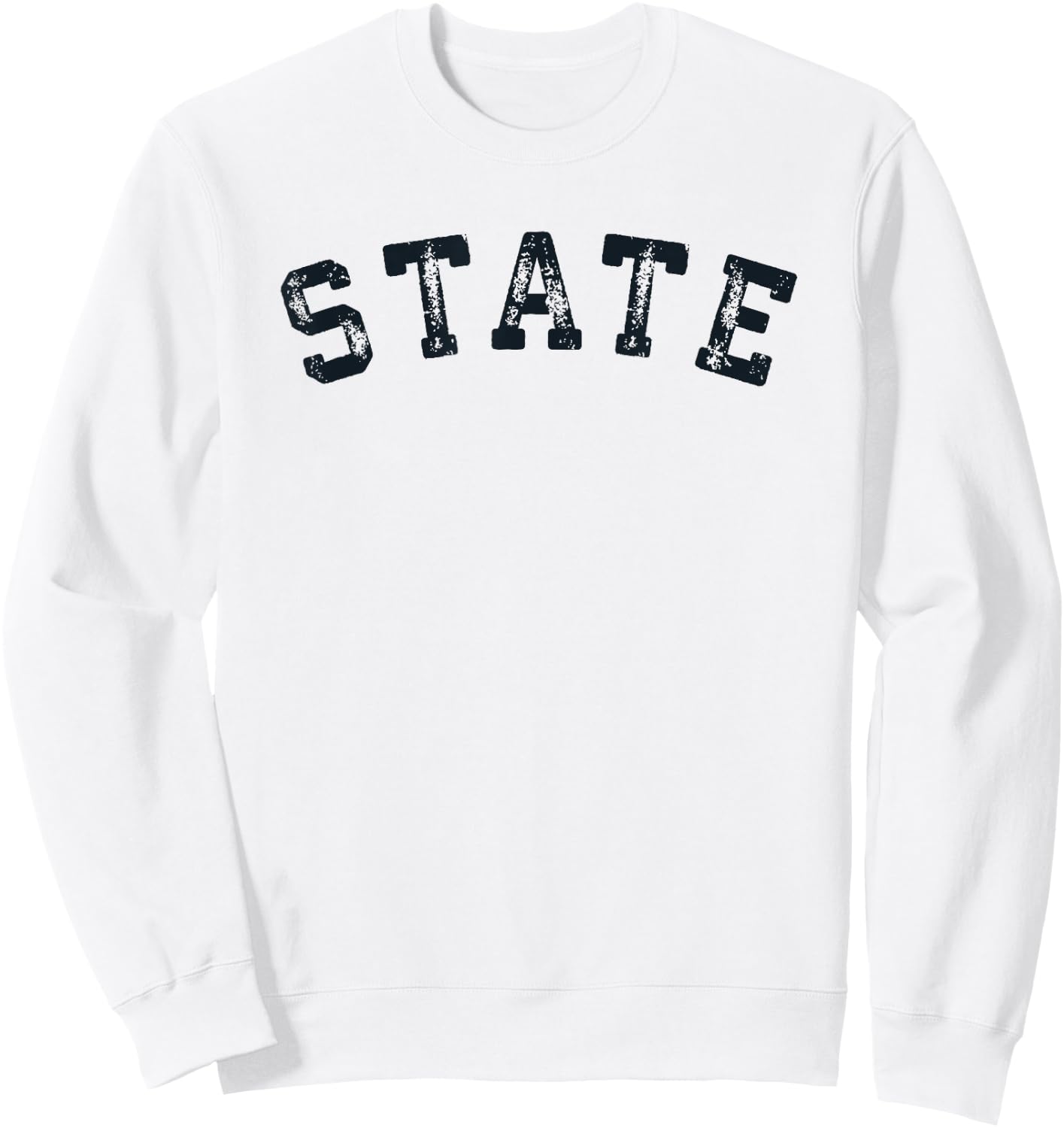 Vintage State T Shirt Distressed Old Retro Sports Gift Sweatshirt - Sweatshirt | White