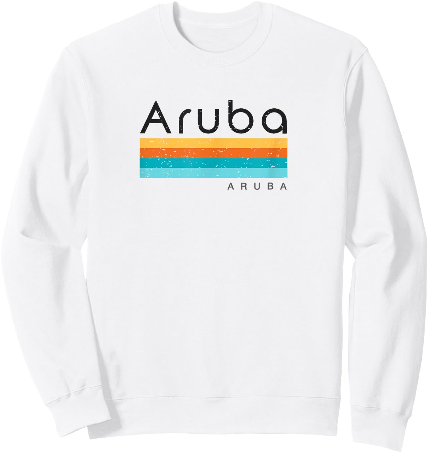 Vintage Aruba Retro Design Sweatshirt - Sweatshirt | White