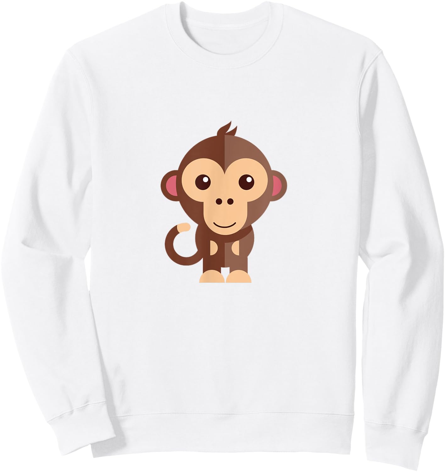 Cute Monkey for Kids Sweatshirt - Sweatshirt | White