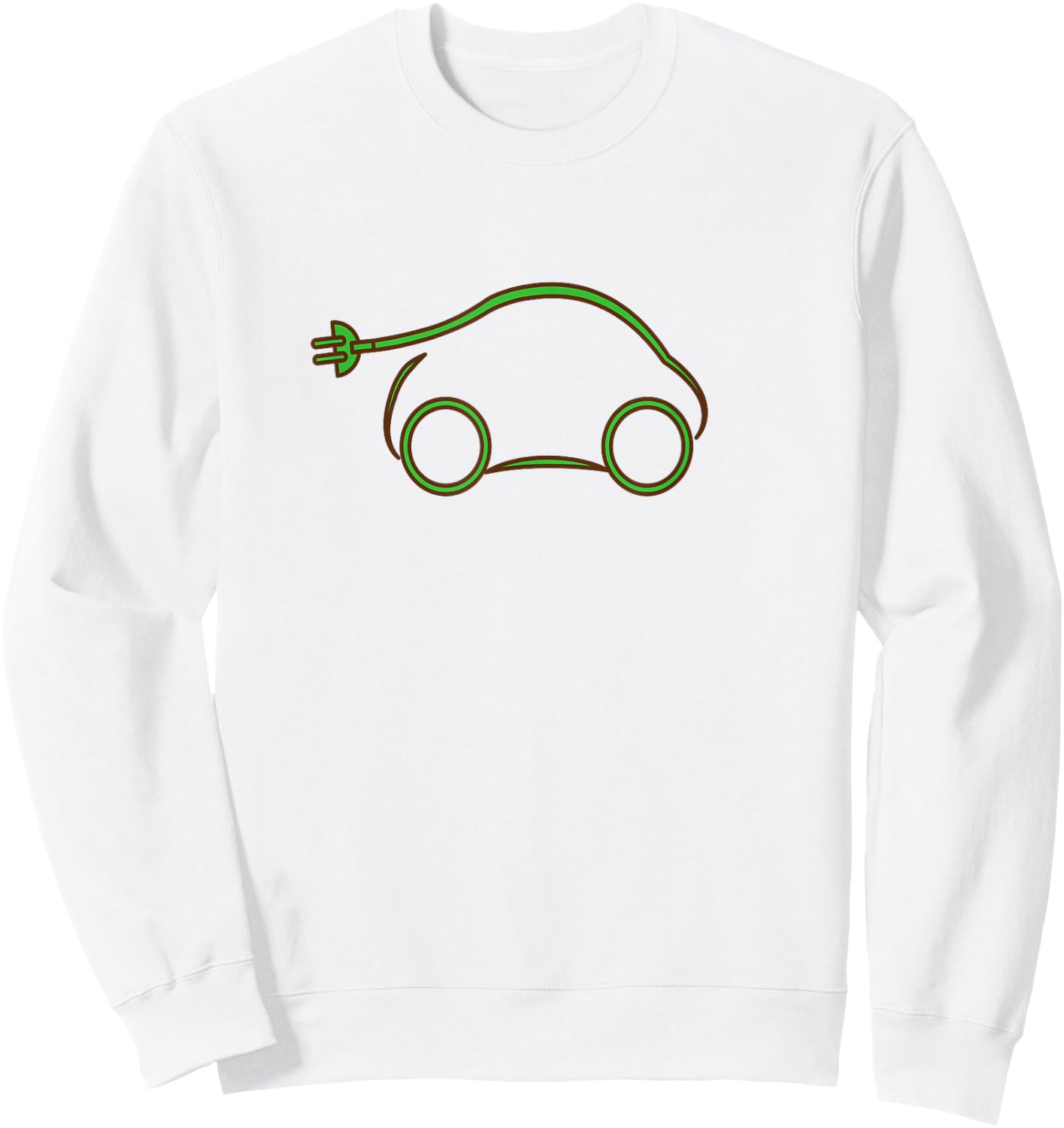 Smart Car Electric Car Vehicle Sweatshirt - Sweatshirt | White