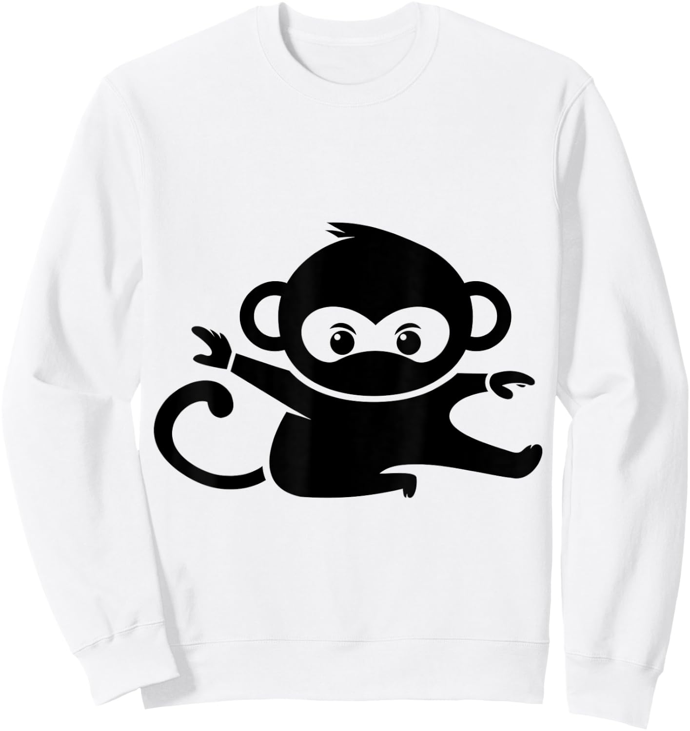 Ninja Monkey Sweatshirt - Sweatshirt | White