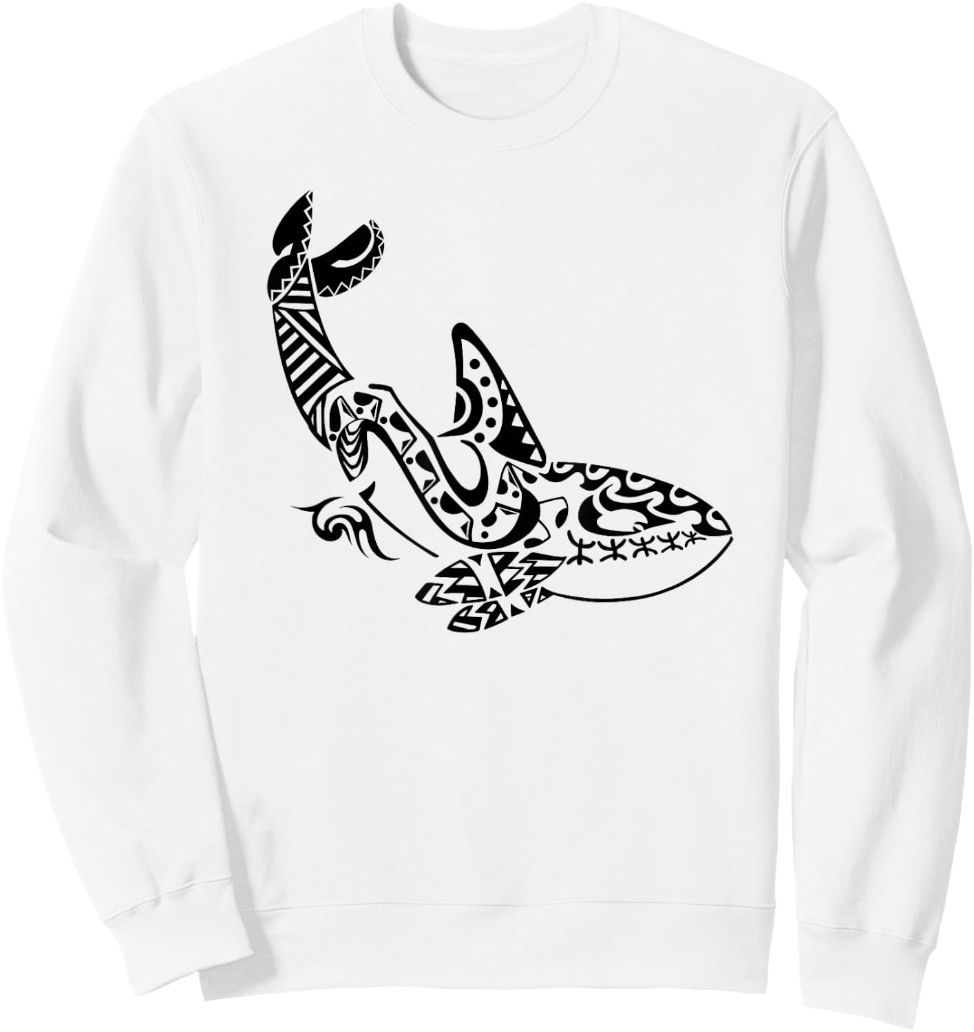 Orca Maori Polynesian Tattoo Dolphin Scuba Diving Diving Sweatshirt - Sweatshirt | White