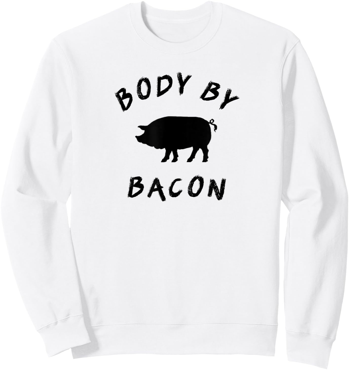 Body By Bacon Sweatshirt - Sweatshirt | White