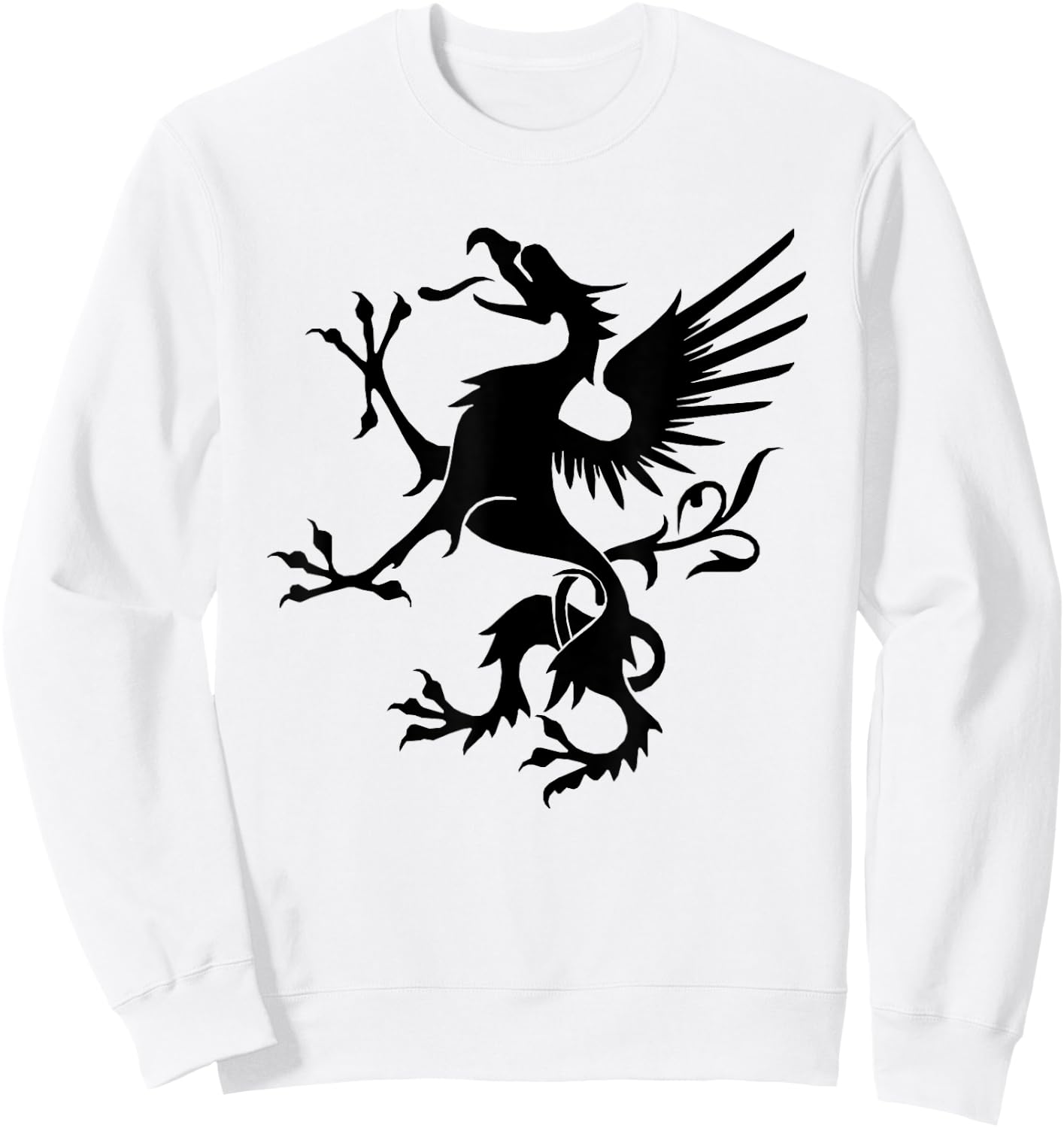 Snallygaster American Folklore Maryland Dragon Sweatshirt - Sweatshirt | White