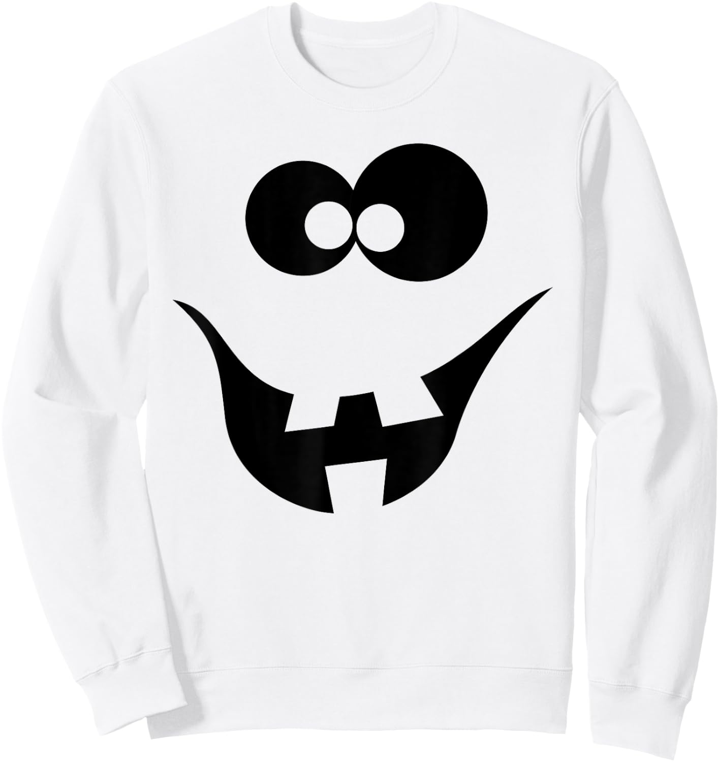 Halloween Ghost Costume (Ghost Face shirt) Sweatshirt - Sweatshirt | White