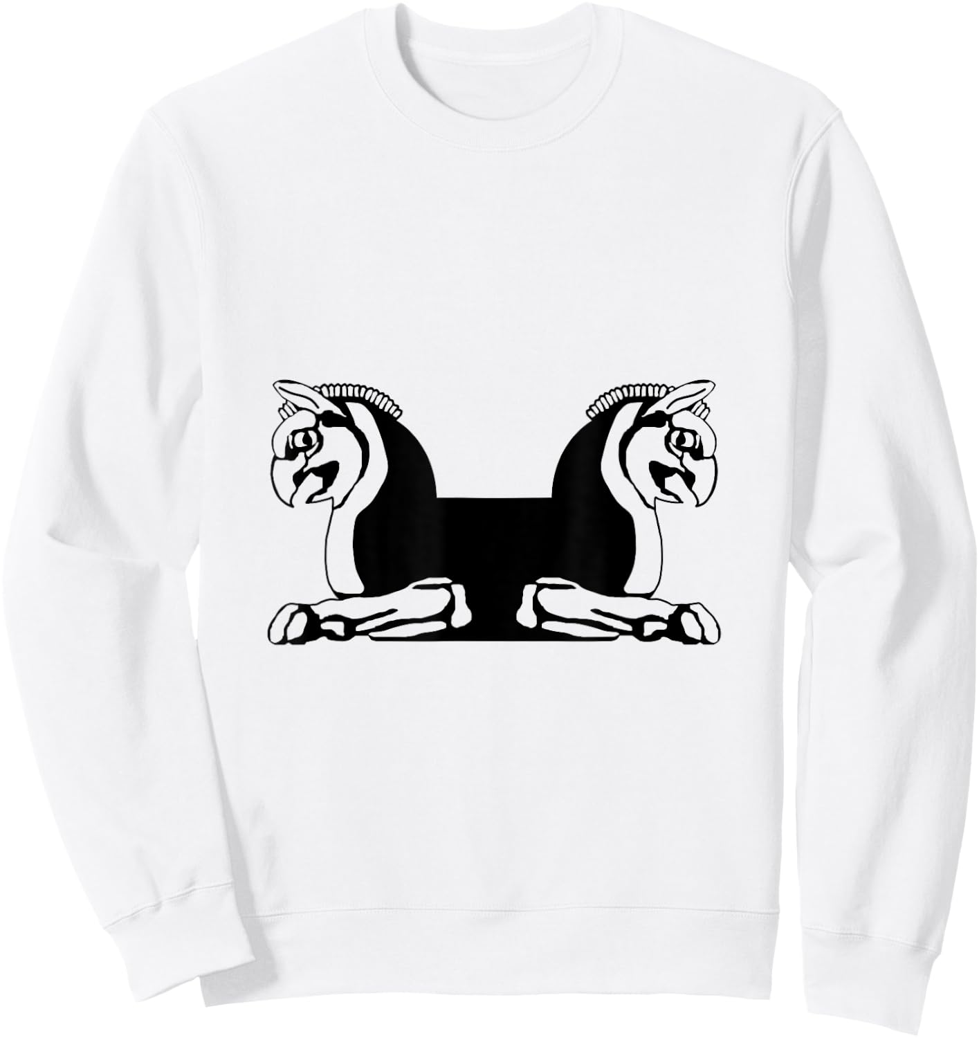 Persepolis Takht-e Jamshid: Homa The Bird of Happiness Sweatshirt - Sweatshirt | White