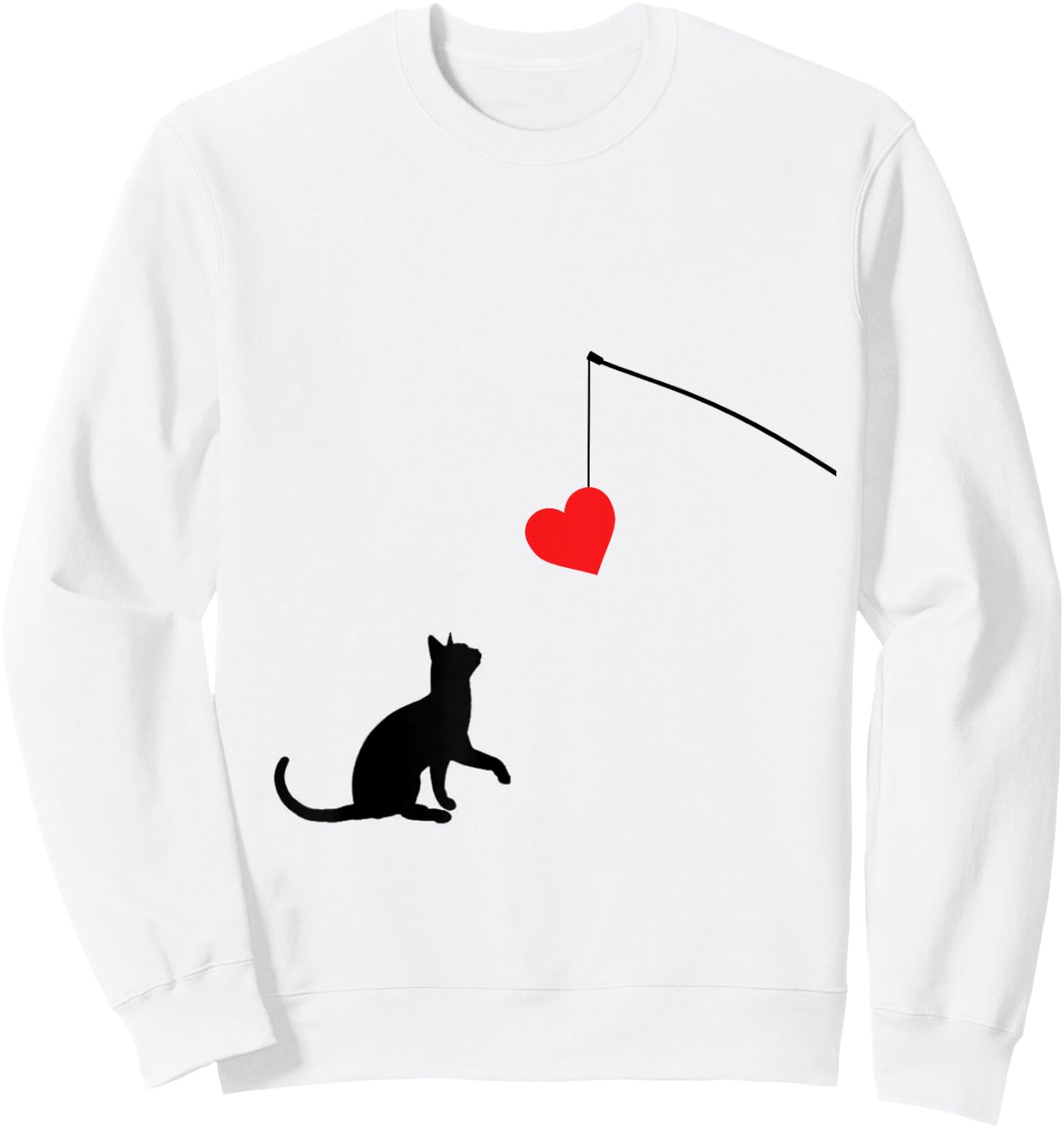 Cat toy Shirt Valentine's Day gifts or Sweatshirt - Sweatshirt | White
