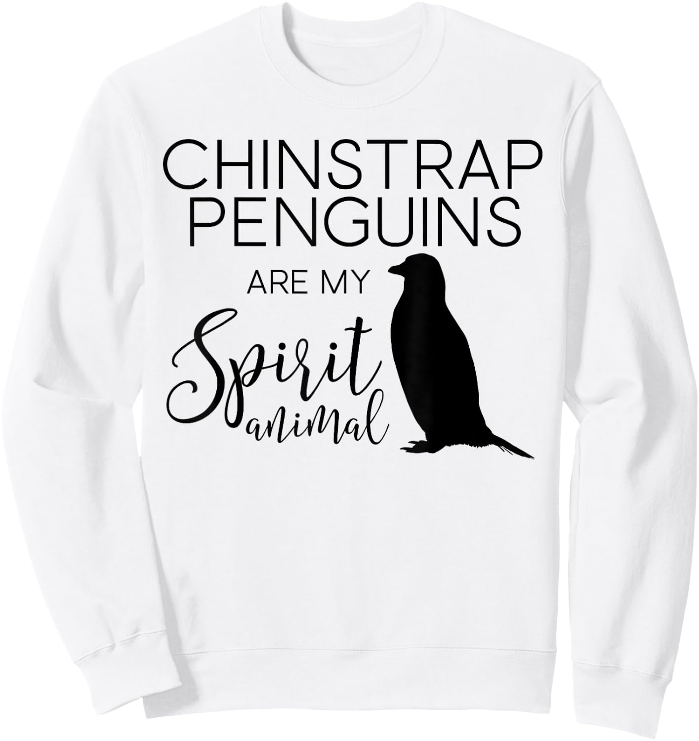 Chinstrap Penguin Spirit Animal J000378 Sweatshirt - Sweatshirt | White