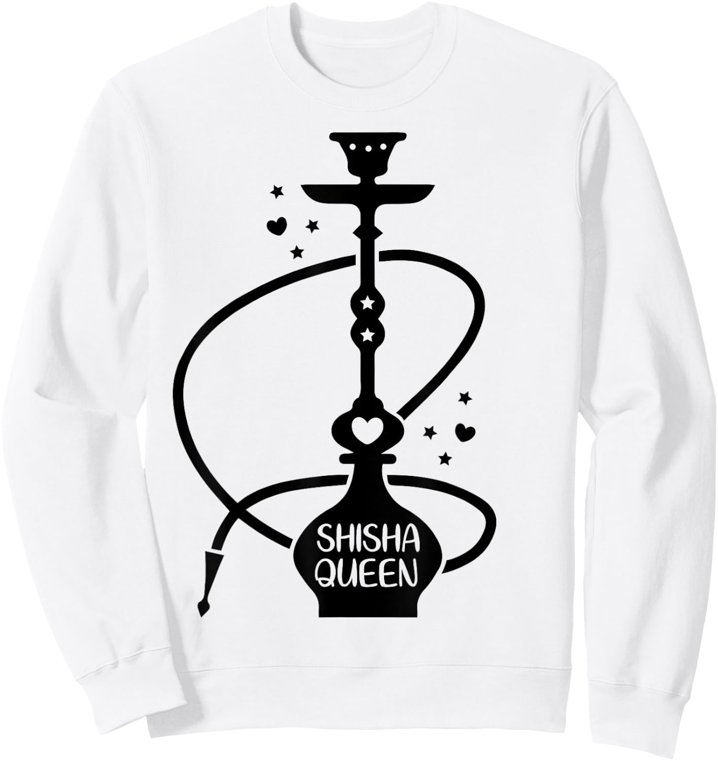 Hookah Lovers Shisha Queen Sweatshirt - Sweatshirt | White