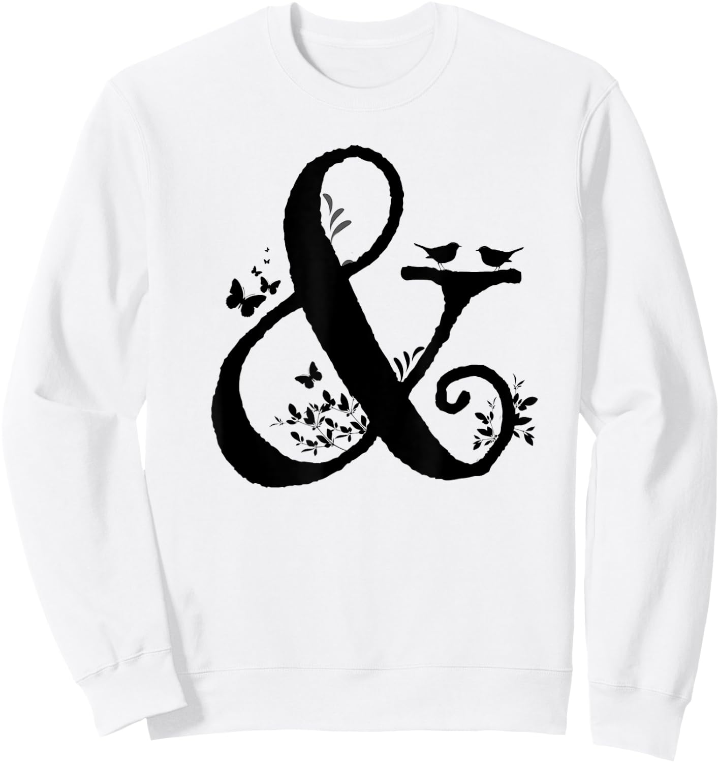Ampersand Graphic Together Forever & Always Unity Symbol Sweatshirt - Sweatshirt | White
