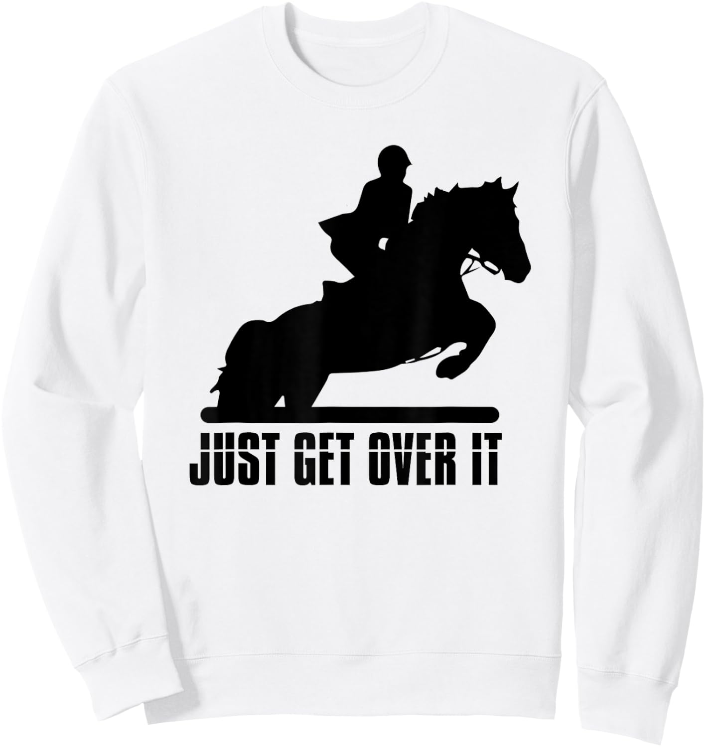 English Riding Hunter Jumper Horse Riding Sweatshirt - Sweatshirt | White