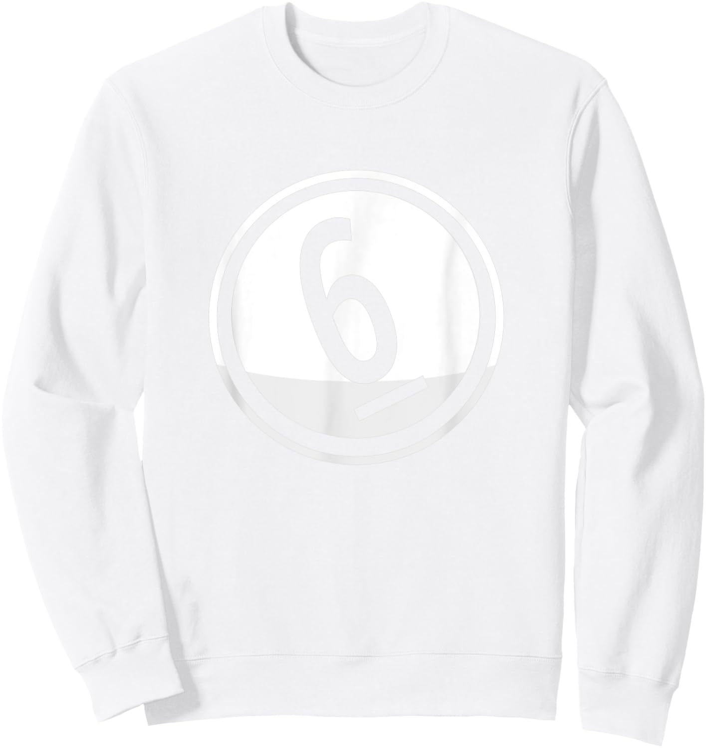 Matching Halloween Costume Set Billiard Balls 6 Ball Only Sweatshirt - Sweatshirt | White