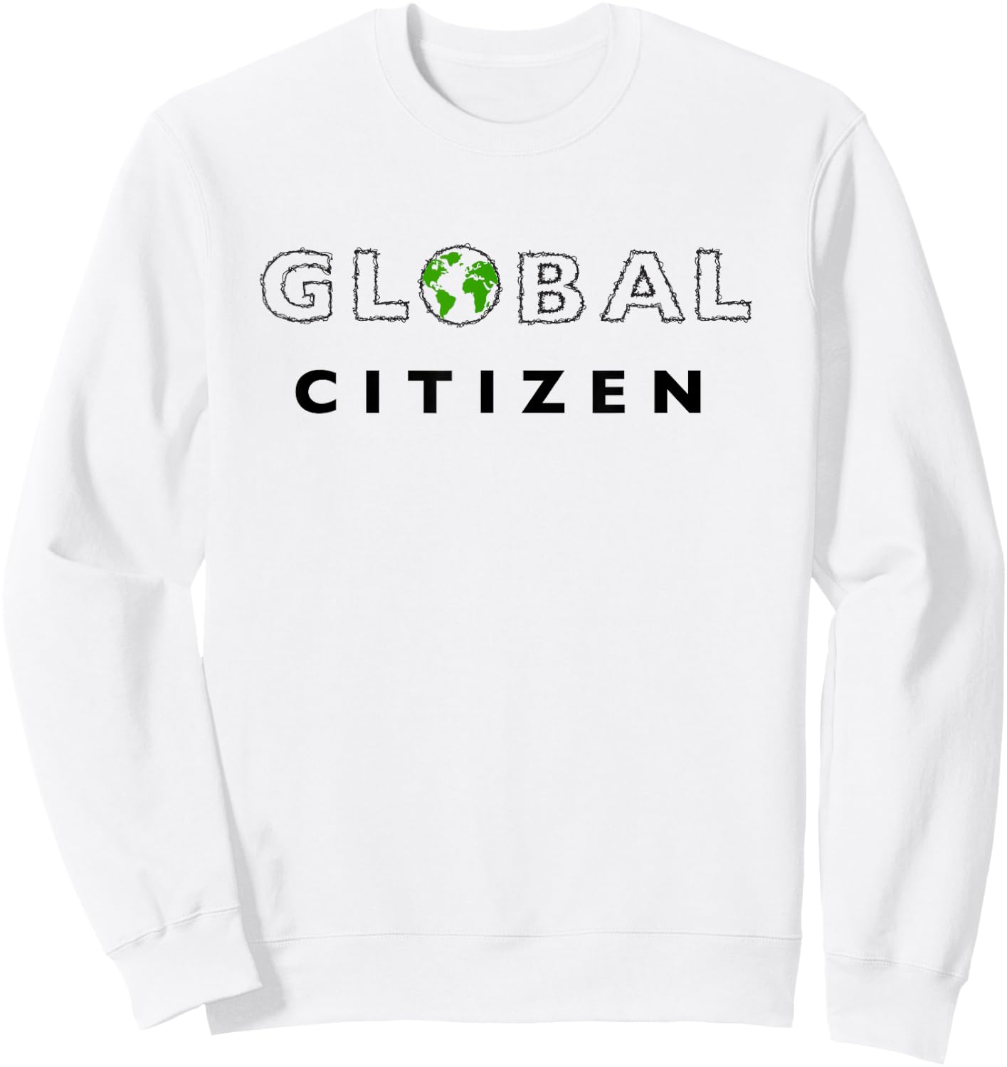 Global Citizen Earth Day World T Men Women Kids Sweatshirt - Sweatshirt | White