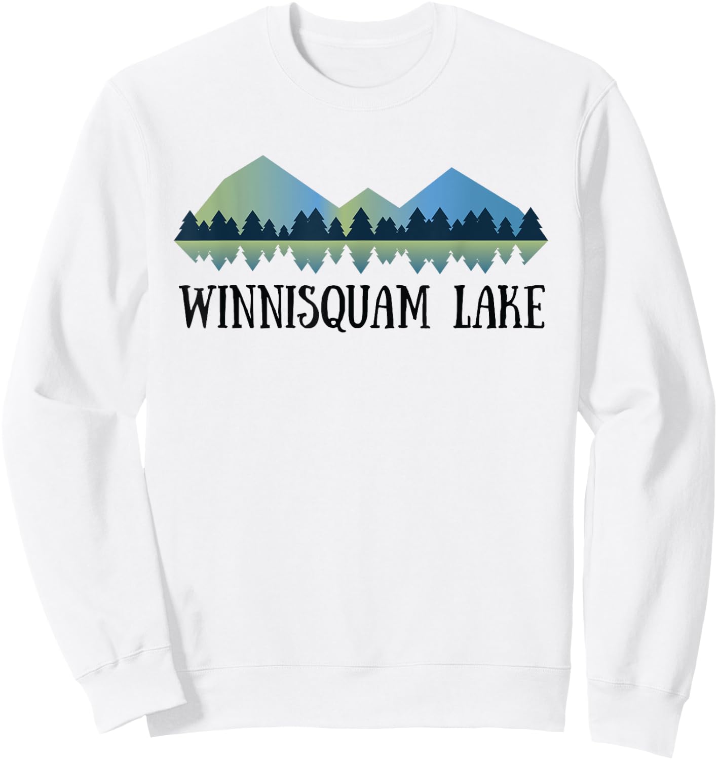 Winnisquam Lake NH Sweatshirt - Sweatshirt | White