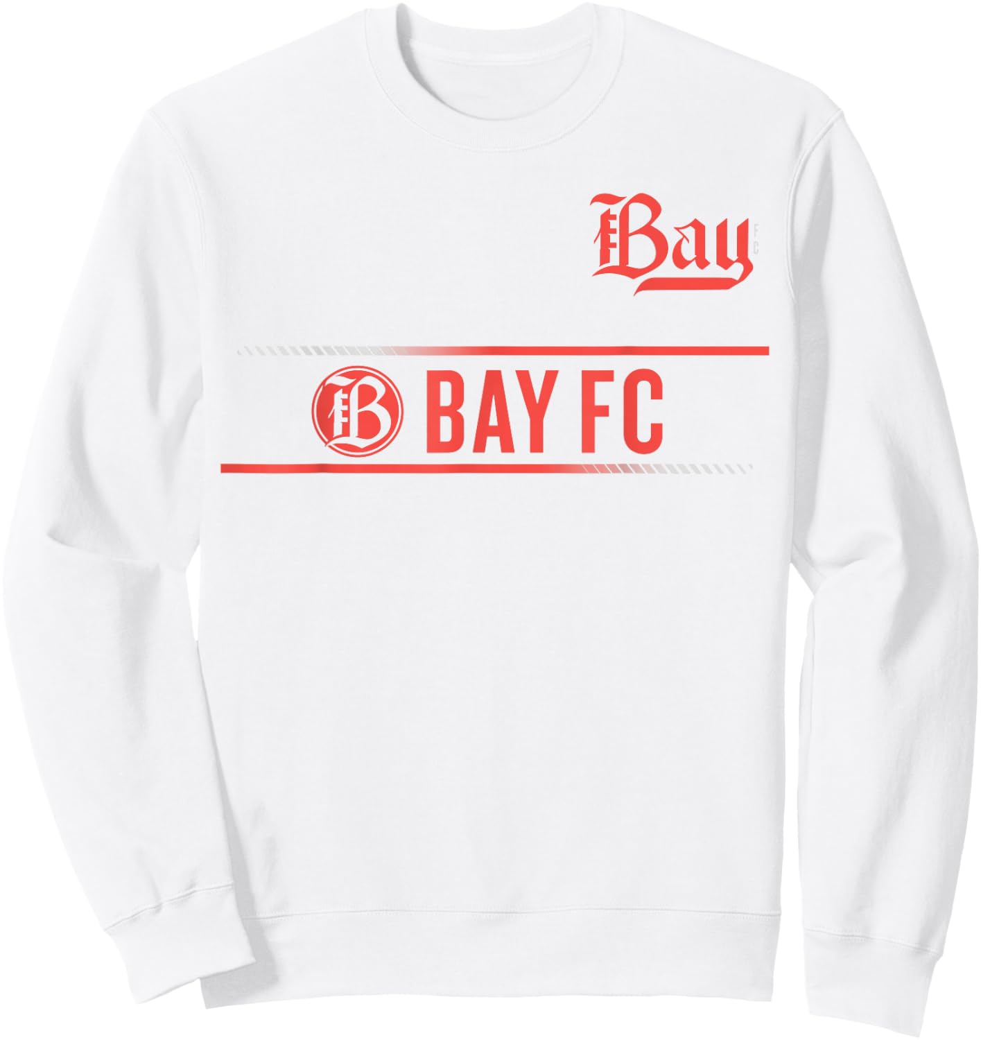 Officially Licensed Bay FC NWSL Soccer Apparel Sweatshirt - Sweatshirt | White