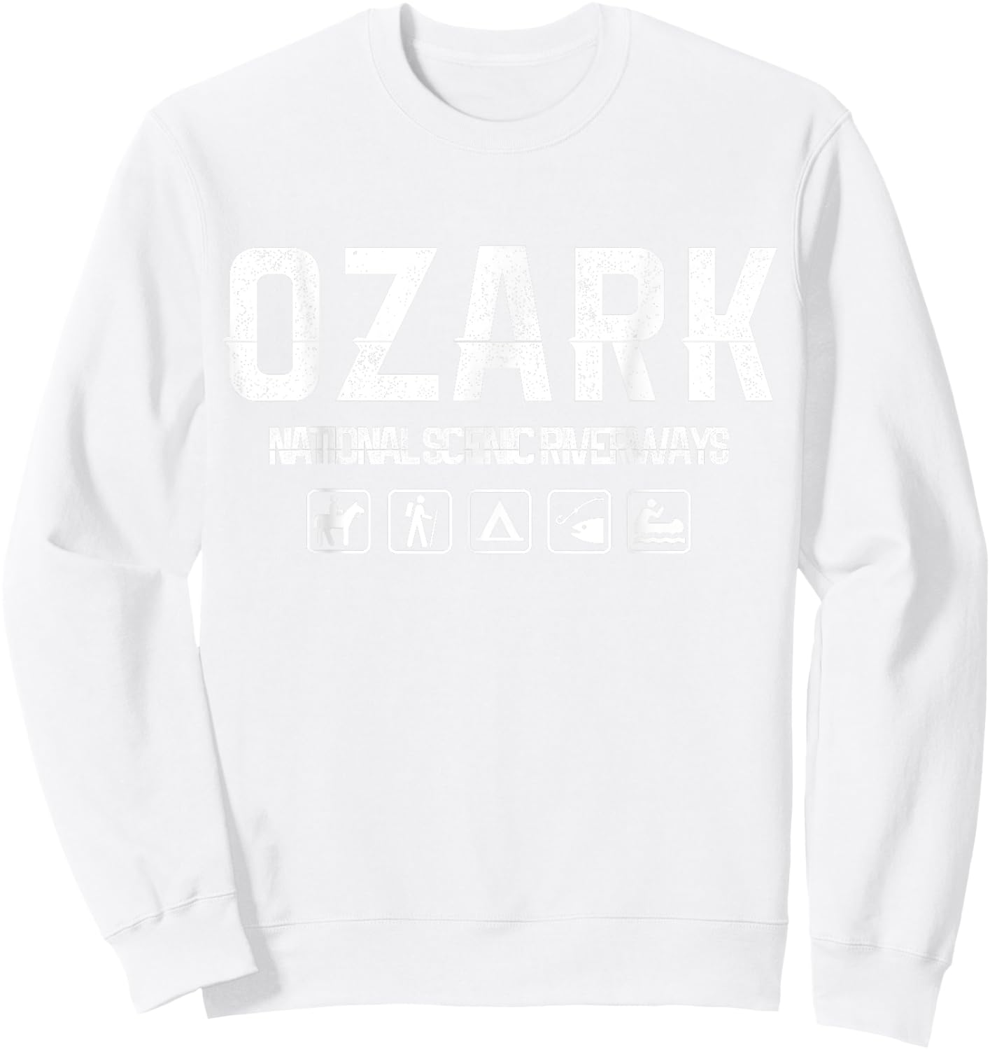 Ozark National Scenic River, Missouri Outdoor Sweatshirt - Sweatshirt | White