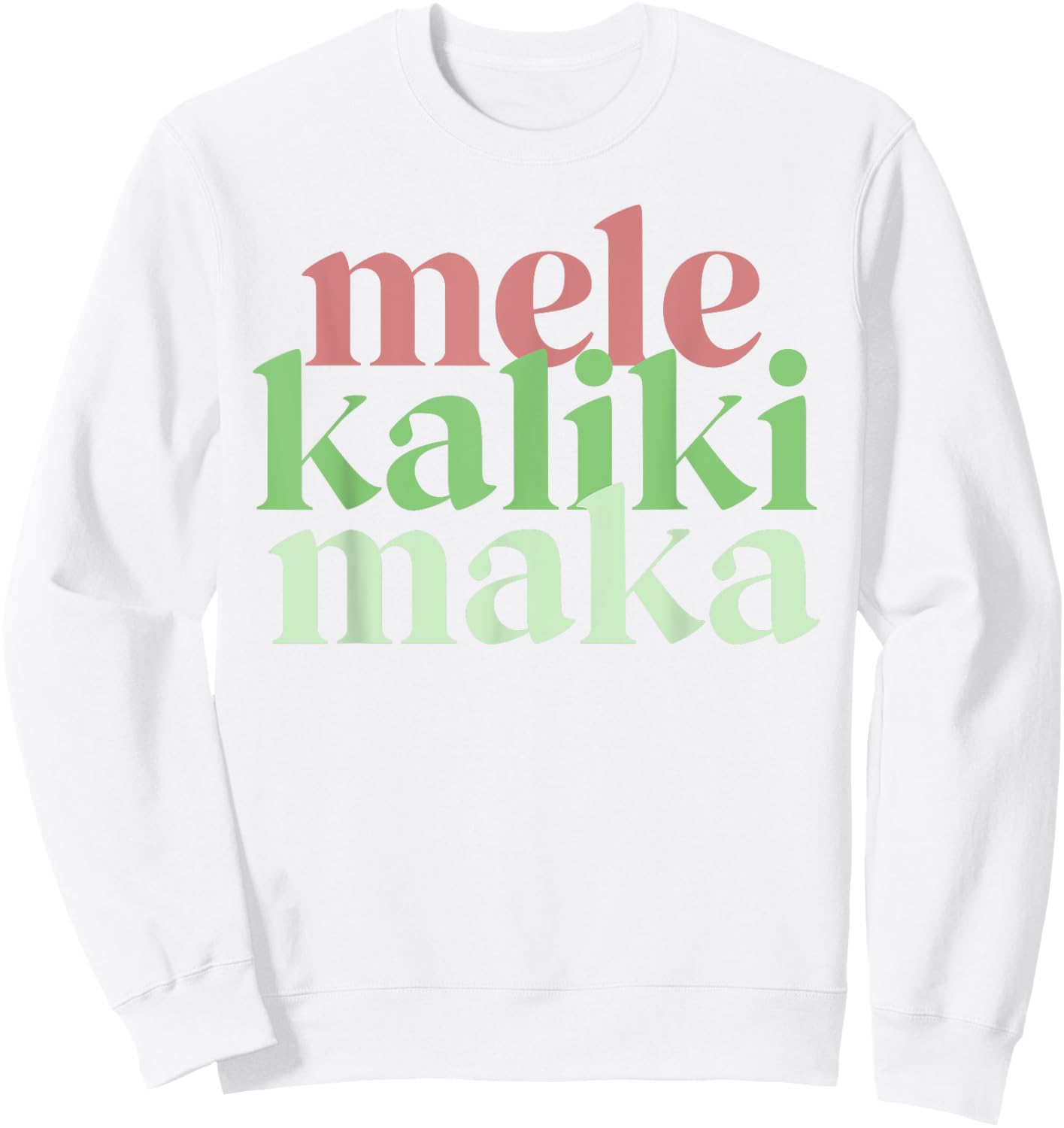 Mele Kalikimaka Retro Christmas Modern Hawaiian Women Sweatshirt - Sweatshirt | White