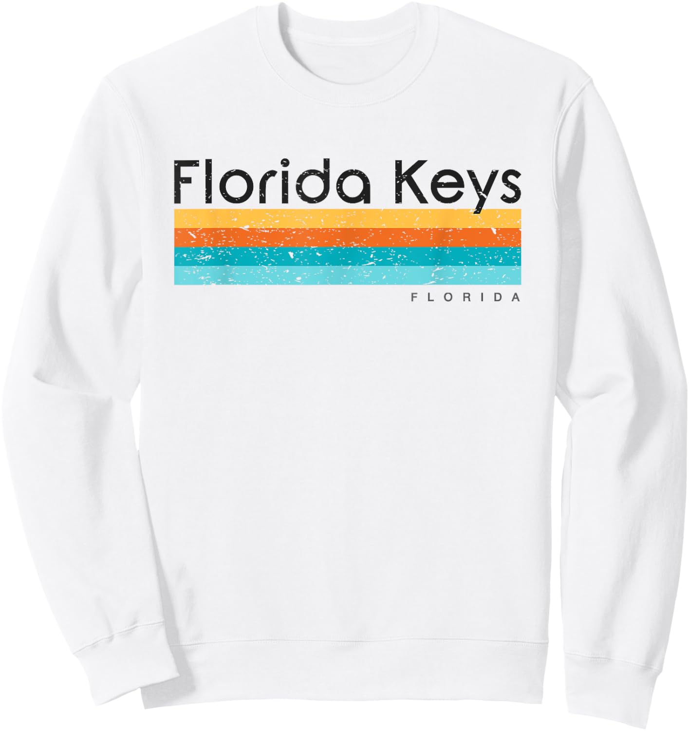 Vintage Florida Keys FL Retro Design Sweatshirt - Sweatshirt | White