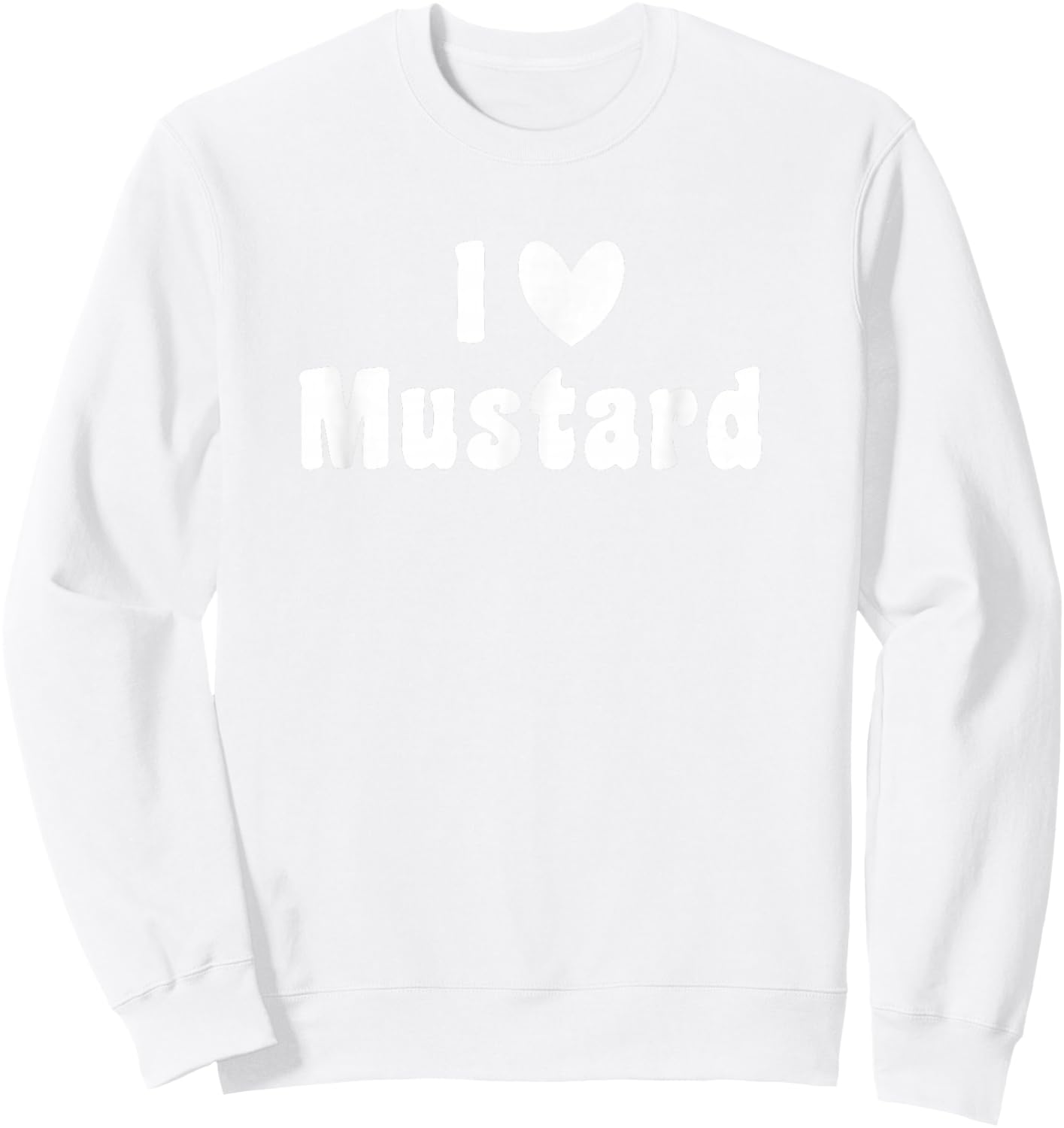 I love mustard bottle summer barbeque funny halloween shirt Sweatshirt - Sweatshirt | White