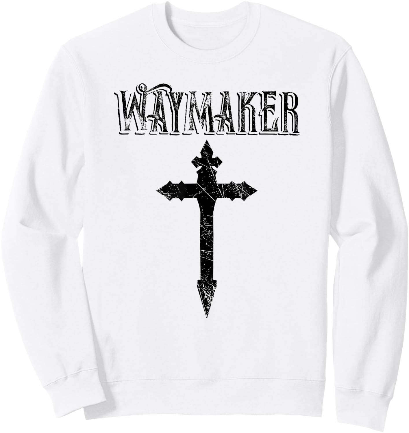 Waymaker Cross Sweatshirt - Sweatshirt | White