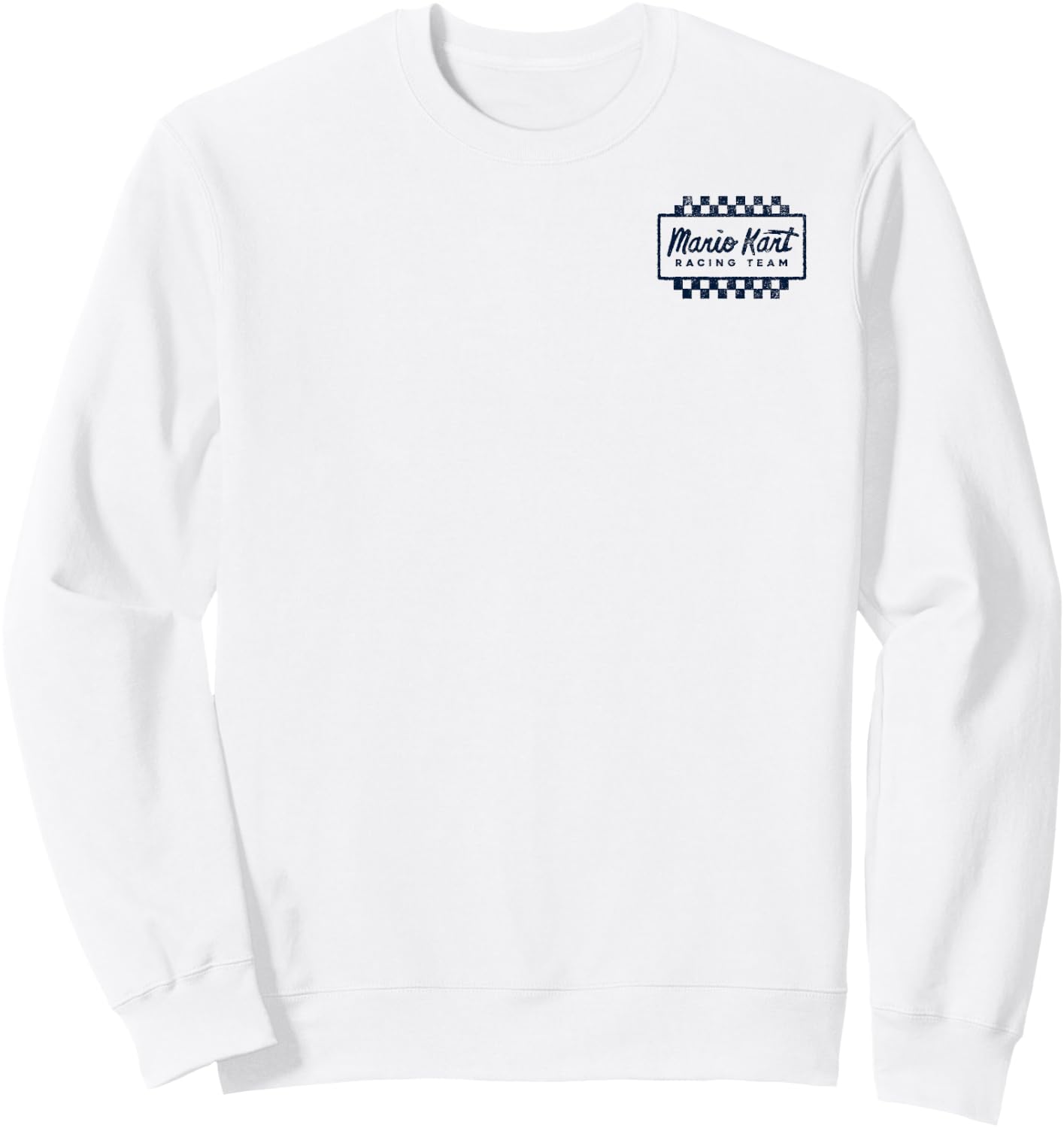 Mario Kart Racing Team Mario Drift Back Graphic Sweatshirt - Sweatshirt | White