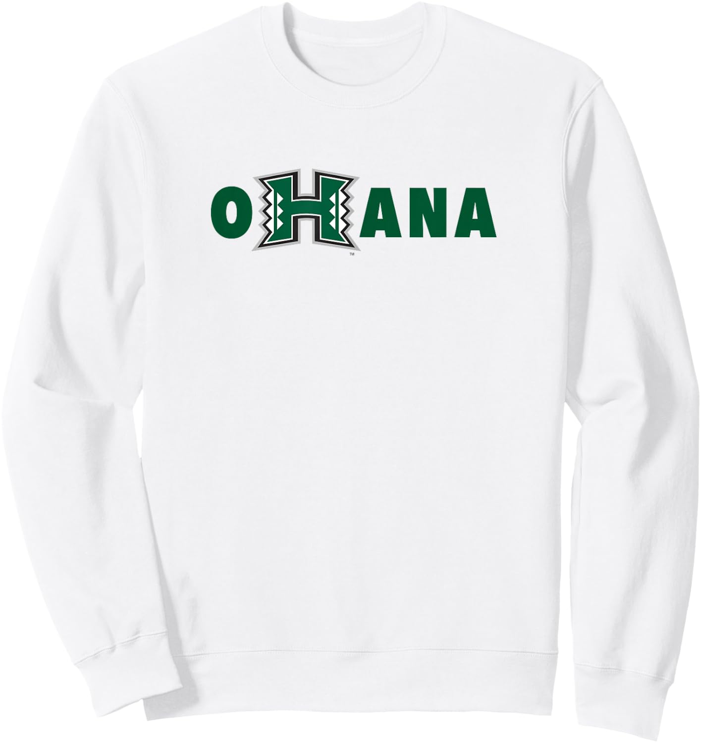 University of Hawaii Rainbow Warriors Ohana Sweatshirt - Sweatshirt | White