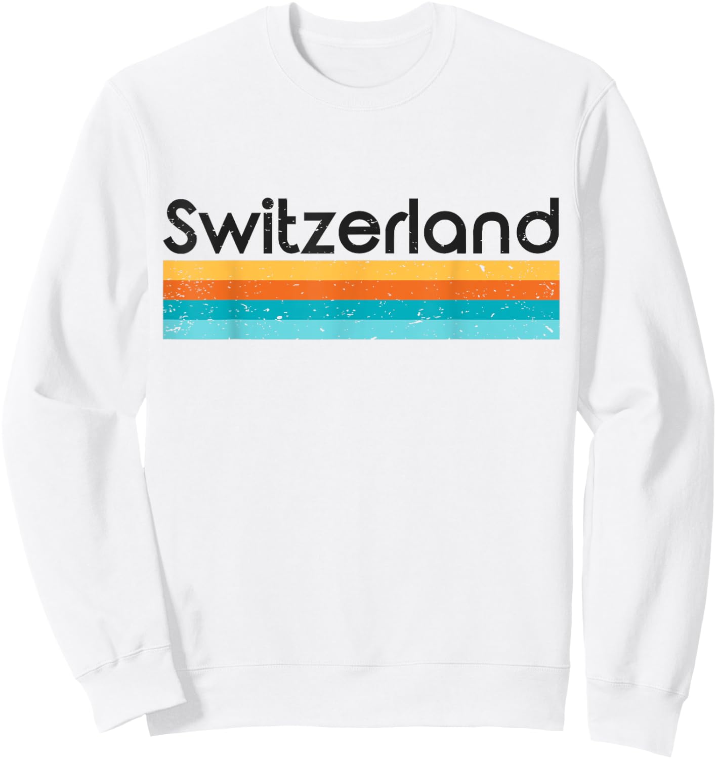 Vintage Switzerland Retro Design Sweatshirt - Sweatshirt | White