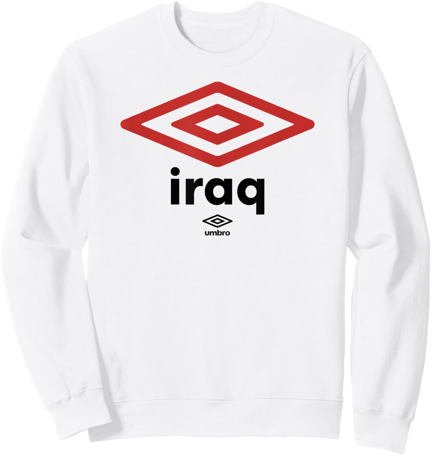 Umbro International Soccer Diamond Iraq Logo Sweatshirt - Sweatshirt | White