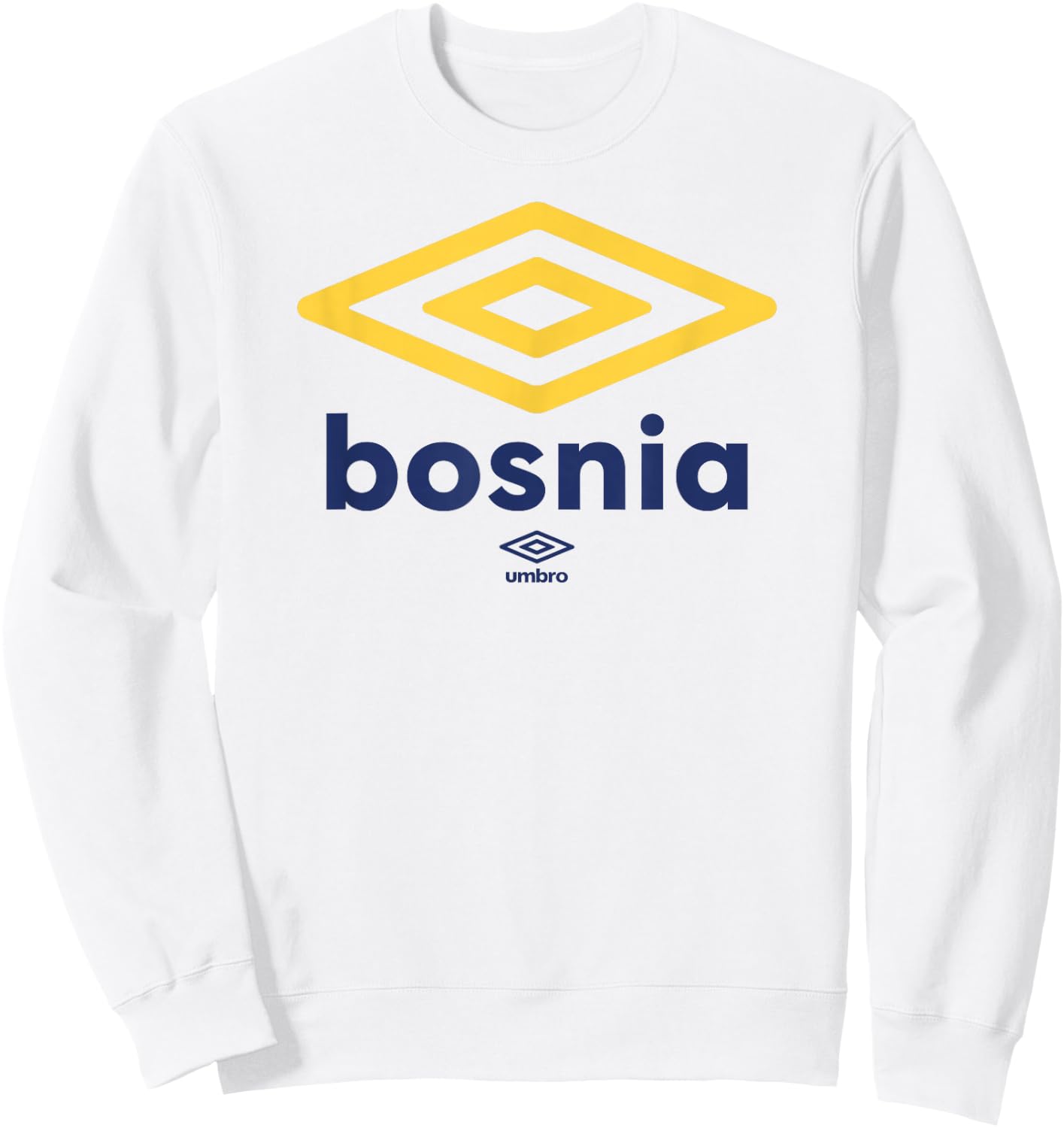 Umbro International Soccer Diamond Bosnia Logo Sweatshirt - Sweatshirt | White