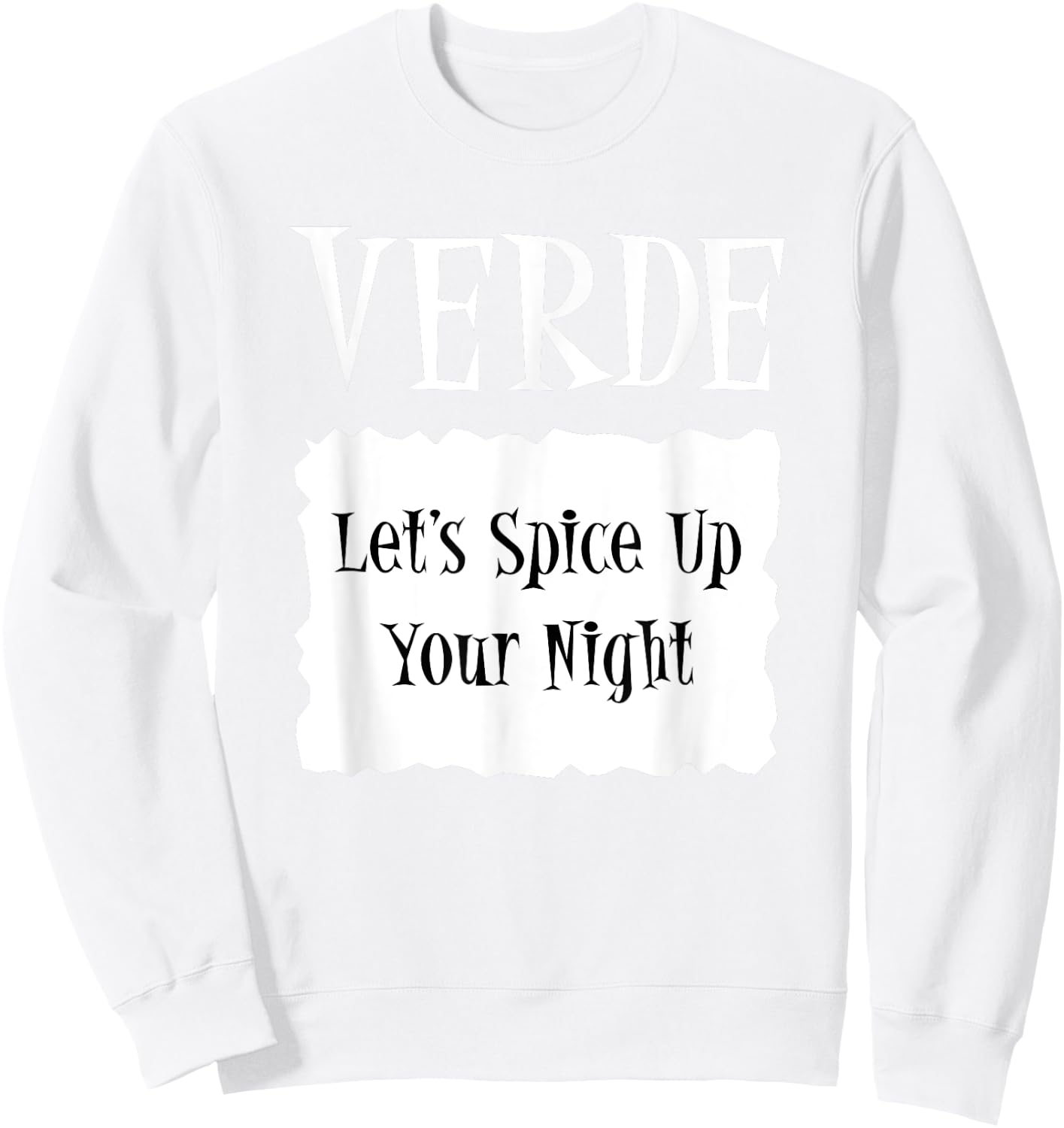 VERDE - Hot Packet Halloween Taco Costume Sweatshirt - Sweatshirt | White