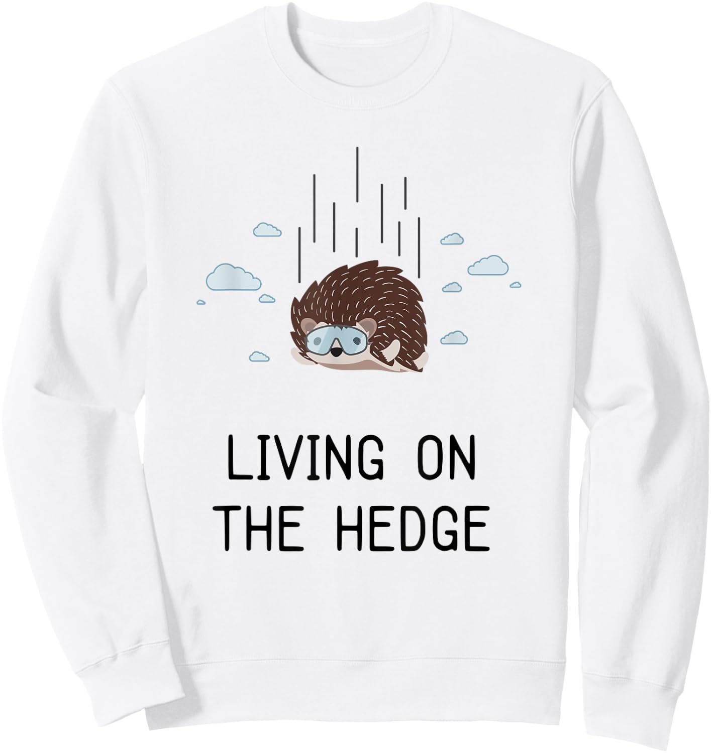 Hedgehog Joke Kids Cute Hedgehog Puns for Girls Women Funny Sweatshirt - Sweatshirt | White