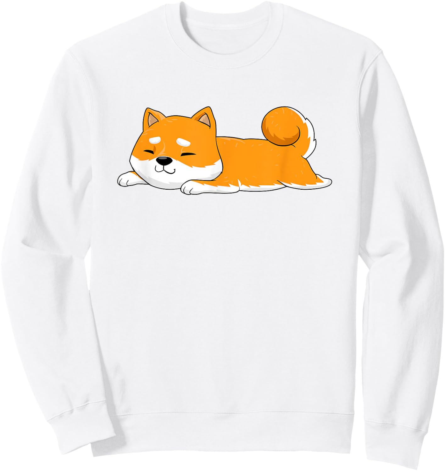 I'm not lazy Shiba Inu Shirt Loafer Dog laziness Girl Woman Sweatshirt - Sweatshirt | White