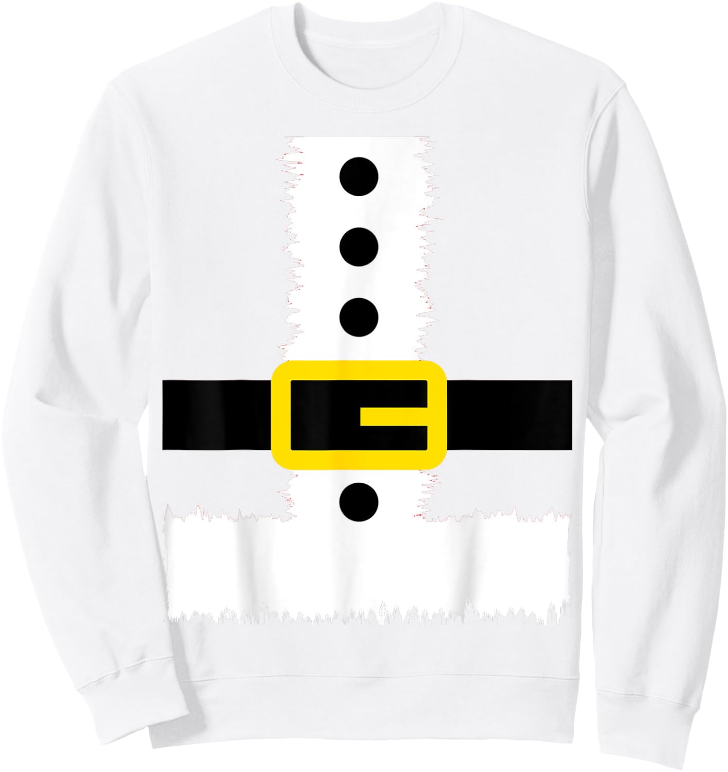 Christmas Santa - Santa Claus Costume Fun Santa Suit Sweatshirt - Sweatshirt | White