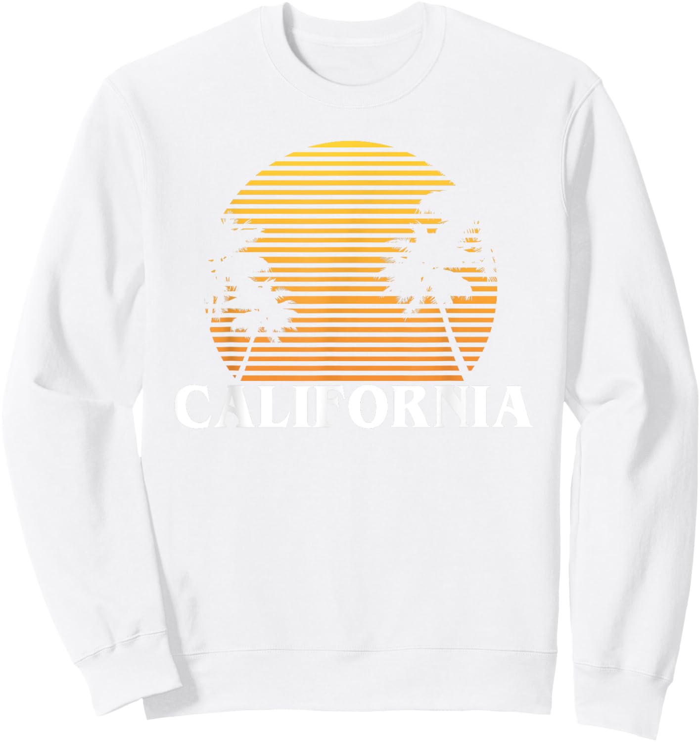 California Sun Sand and Surf Good times T Shirt Sweatshirt - Sweatshirt | White