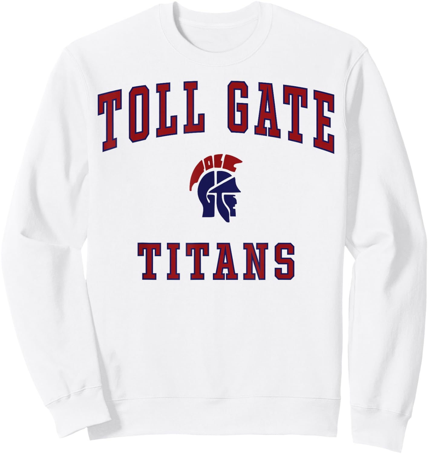 Toll Gate High School Titans Sweatshirt - Sweatshirt | White
